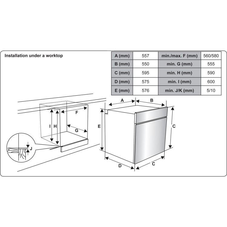 Nordmende 65LSingle Fan Oven & Four Zone Ceramic Hob Pack