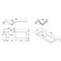 1000mm Beige Freestanding Vanity Unit with Basin and Laundry Hamper - Sofia