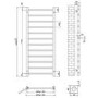 Brass Towel Radiator 1200 x 500mm – Sonoran