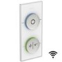 SmarTap White Smart Shower System with Slider Kit and Ceiling Shower Set and Bath Set