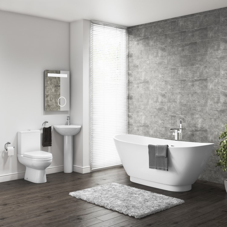 Compact Close Coupled Toilet with Soft Close Seat