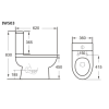 Comfort Height Close Coupled Toilet with Soft Close Seat