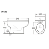 Comfort Height Back to Wall Toilet with Soft Close Seat