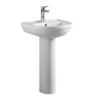 Round Pedestal Sink - 1 Tap Hole