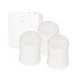electriQ Smart TRV Valves (3 Pairs) with Zigbee Hub - White