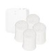 electriQ Smart TRV Valves (4 Pairs) with Zigbee Hub - White