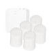 electriQ Smart TRV Valves (5 Pairs) with Zigbee Hub - White