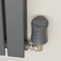 electriQ Smart TRV Valves (2 Pairs) with Zigbee Hub - Anthracite