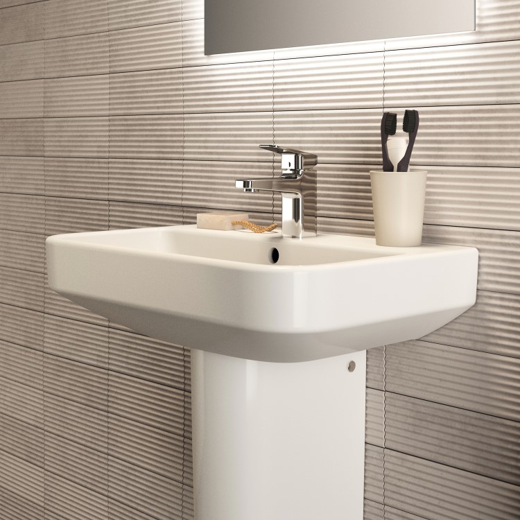 Ideal Standard i.Life S Compact 1 Tap Hole Full Pedestal Basin 600mm