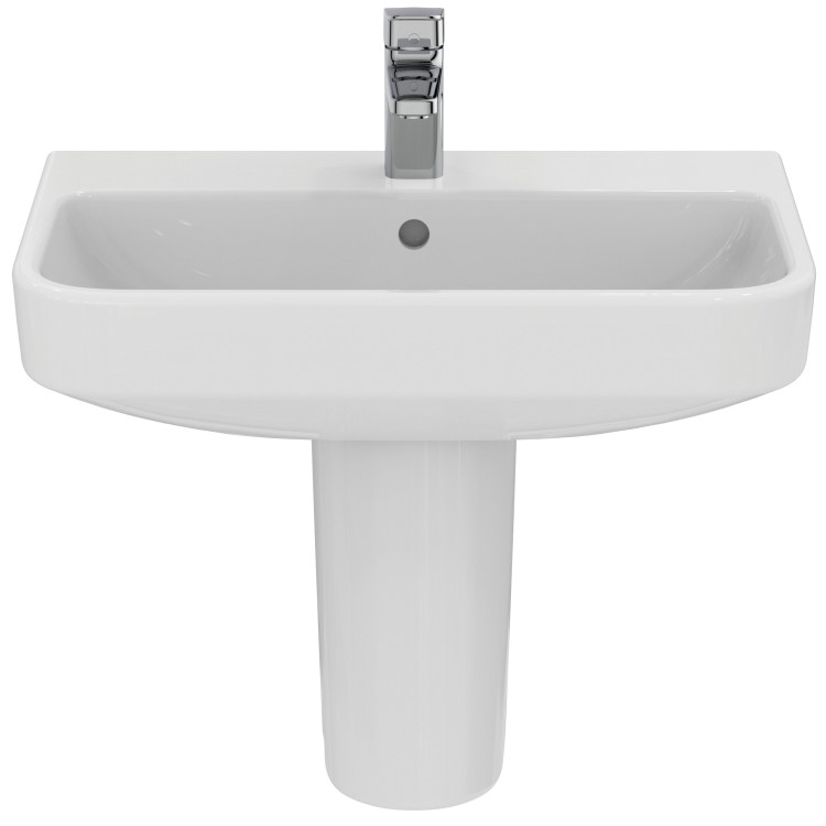 Ideal Standard i.Life S Compact 1 Tap Hole Semi Pedestal Basin 600mm