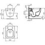 Ideal Standard i.life S Wall Hung Rimless Short Projection Toilet With Soft Close Seat