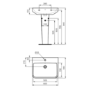 Ideal Standard i.Life B 1 Tap Hole Full Pedestal Basin 600mm 