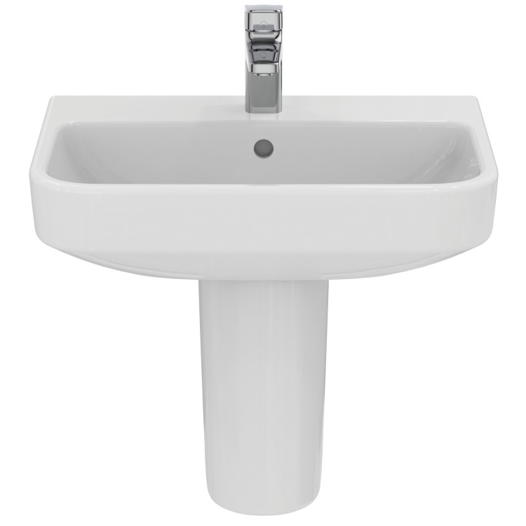 Ideal Standard i.Life S Compact 1 Tap Hole Semi Pedestal Basin 550mm