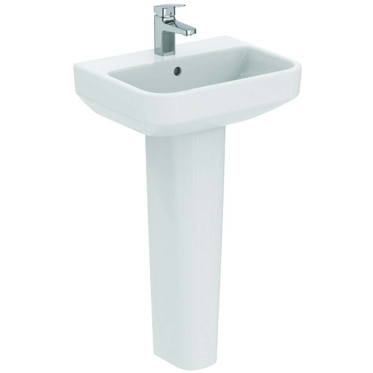 Ideal Standard i.Life S Compact 1 Tap Hole Full Pedestal Basin 500mm