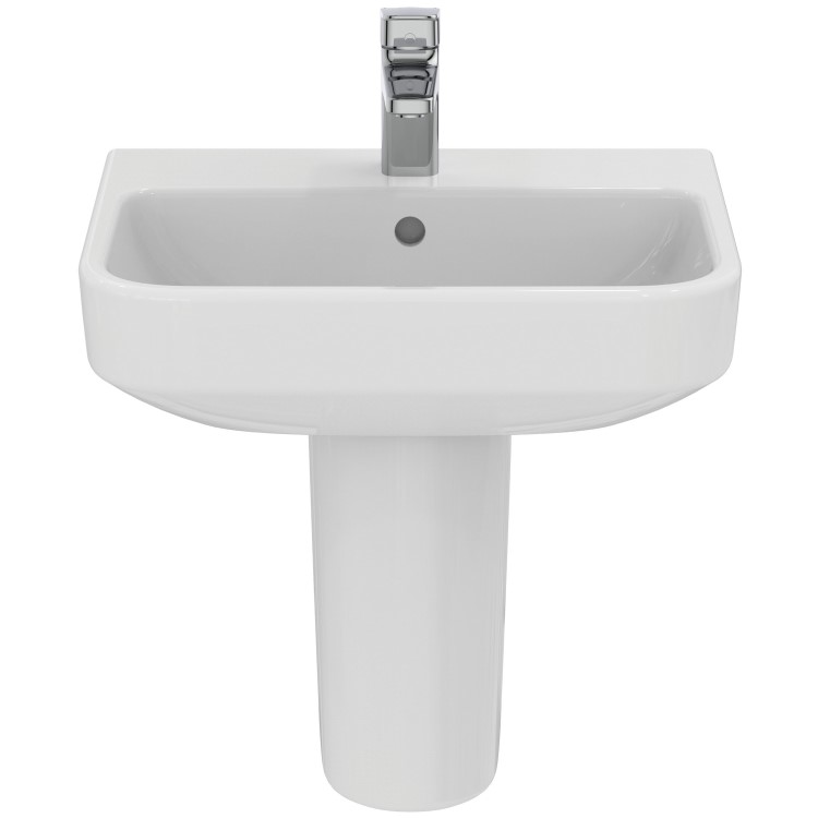 Ideal Standard i.Life S Compact 1 Tap Hole Semi Pedestal Basin 500mm
