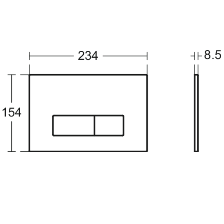 Ideal Standard i.life S Back To Wall Rimless Short Projection Toilet With Concealed Cistern & Chrome Flush Plate