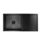 Tamara Black with Drainer and Olney Matt Black Pull Out Tap