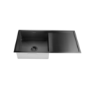 Tamara Black with Drainer and Olney Matt Black Pull Out Tap