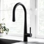 Tamara Copper with Drainer and Olney Matt Black Pull Out Tap