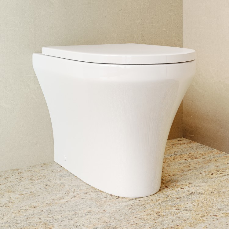 Back To Wall Rimless Toilet with Tornado Flush  - Tanya