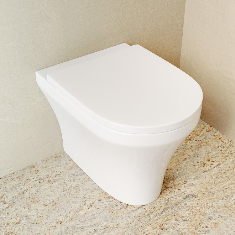 Back To Wall Rimless Toilet with Tornado Flush  - Tanya