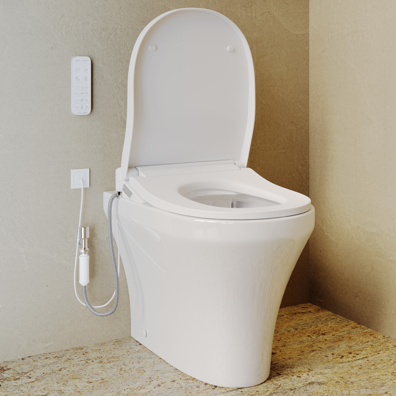 Tanya Back to Wall Smart Bidet Japanese Toilet Heated Seat
