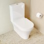 Close Coupled Rimless Closed Back Toilet with Tornado Flush - Tanya
