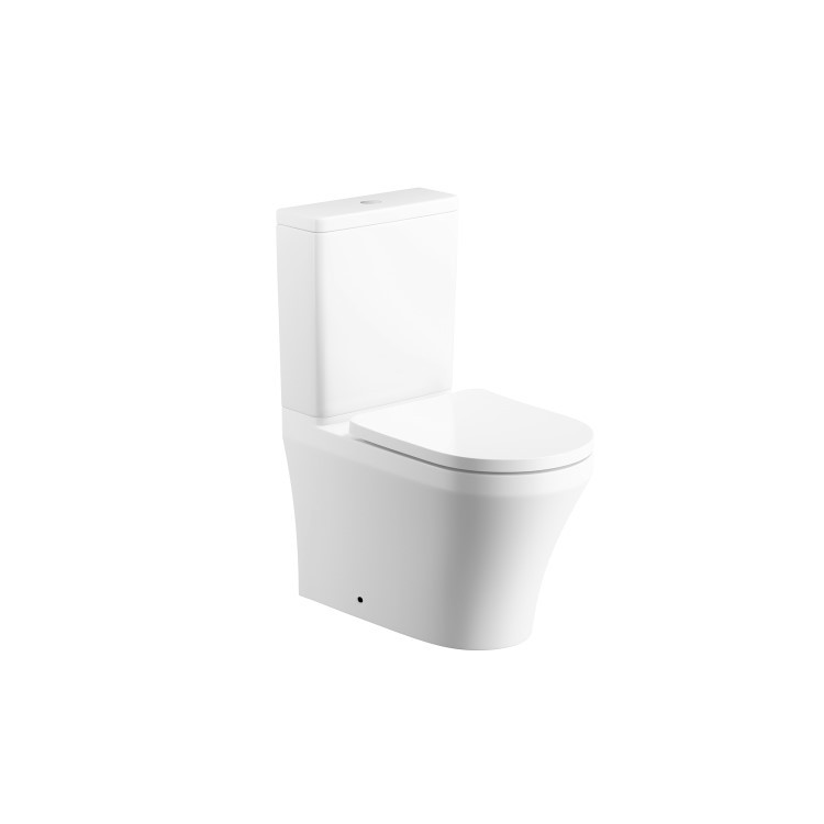 Close Coupled Rimless Closed Back Toilet with Tornado Flush - Tanya