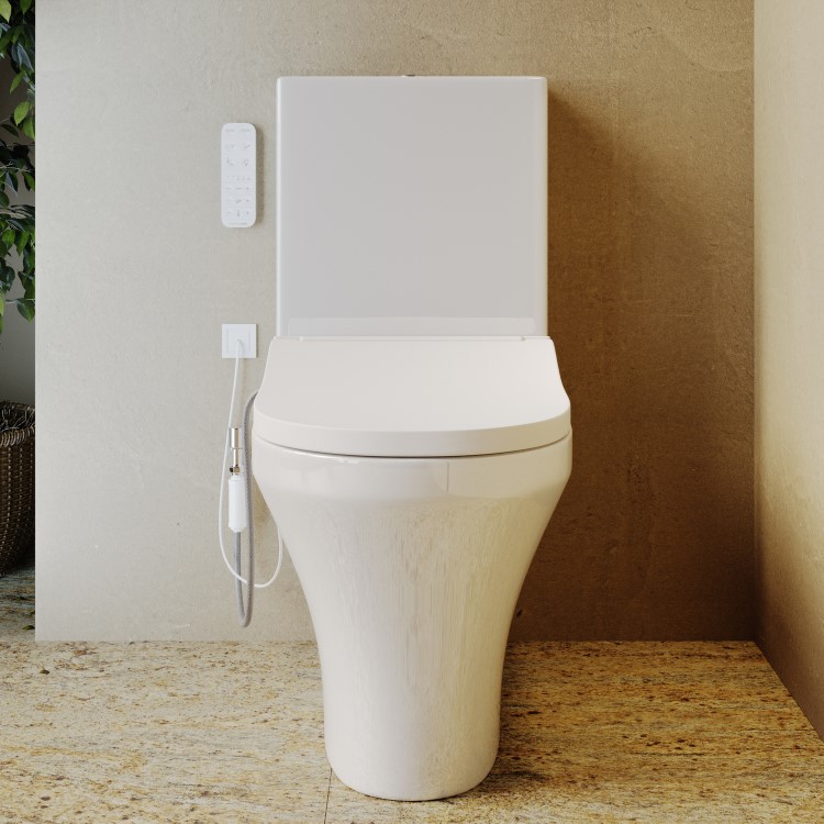 Tanya Close Coupled Smart Bidet Japanese Toilet with Heated Seat - Purificare