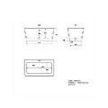 Modern Freestanding 1300mm Bath Suite with Toilet & Basin - Tetra