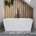 Modern Freestanding 1300mm Bath Suite with Toilet & Basin - Tetra