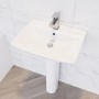 Modern Freestanding 1300mm Bath Suite with Toilet & Basin - Tetra