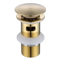 Brushed Brass Click Clack Slotted Basin Waste - Arissa Brushed Brass Click Clack Slotted Basin Waste - Arissa