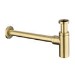 Brushed Brass Round Basin Bottle Trap - Arissa