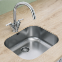 BUN/TMT029/87041 1 Bowl Ava Stainless Steel Kitchen Sink &  Hector Kitchen Mixer Tap