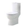 Close Coupled Rimless Toilet with Soft Close Seat