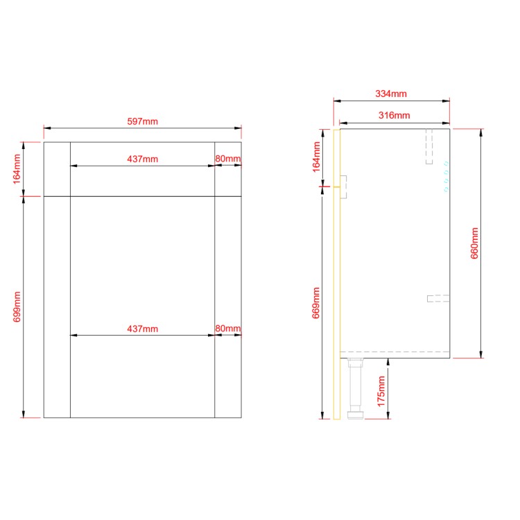 1500mm Beige Toilet and Sink Unit with Storage Unit and Square Toilet- Vancouver