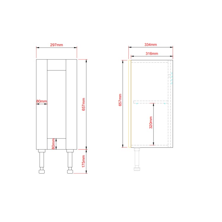 1800mm Blue Toilet and Sink Unit with Storage Units & Chrome Fittings - Vancouver