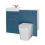 1200mm Blue Toilet and Sink Unit with Square Toilet - Vancouver