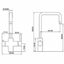Brass 4 in 1 Instant Boiling Hot Water Dual lever Kitchen Tap with 2.4L Boiler Filter & 2L Water Chiller Tank - Pronto