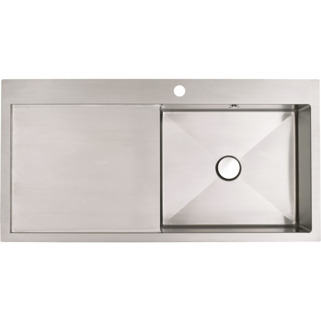 GRADE A1 - Astracast VN10XBHOMESKL Vantage 1.0 Bowl Premium Steel Left Hand Kitchen Sink