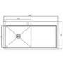 GRADE A2 - Astracast VN10XBHOMESKR Vantage 1.0 Bowl Premium Steel Right Hand Kitchen Sink