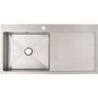 GRADE A2 - Astracast VN10XBHOMESKR Vantage 1.0 Bowl Premium Steel Right Hand Kitchen Sink