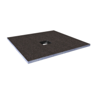 900x900mm Wet Room Tileable Shower Tray Former 30mm with Square Centre Drain - Live Your Colour