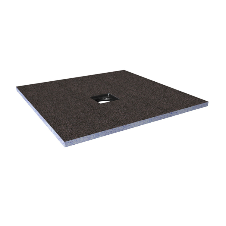 900x900mm Wet Room Tileable Shower Tray - Live Your Colour with Installation Kit for Square Drain Wet Room Tray