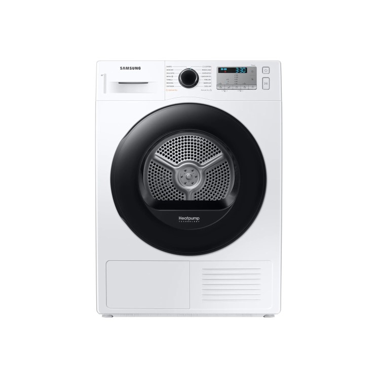 Refurbished Samsung DV90TA040AH/EU Freestanding Heat Pump 9KG Tumble Dryer White