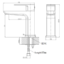 Chrome Bath and Basin Tap Set with Basin Waste- Zana