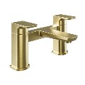 Zana Brushed Brass Basin Mixer Tap & Bath Filler Tap Pack