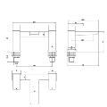 Zana Brushed Brass Basin Mixer Tap & Bath Filler Tap Pack