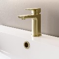 Zana Brushed Brass Basin Mixer Tap & Bath Filler Tap Pack